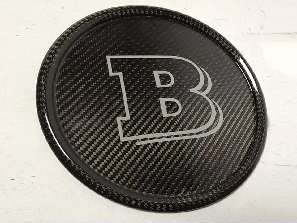 Mercedes W463A G-Wagon G63 G500 Front Grill Carbon Brabus Badge Gray Logo